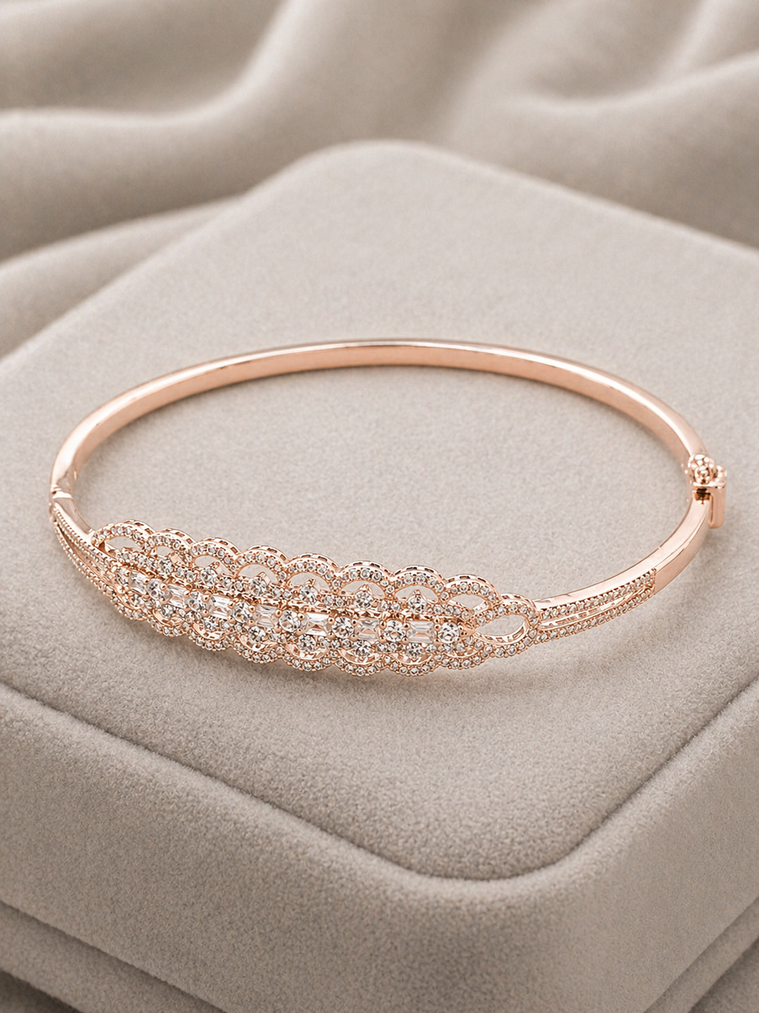 Rose Gold Crystal Grace Kada