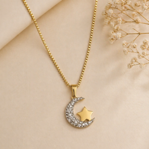 Celestial Moon & Star Pendant