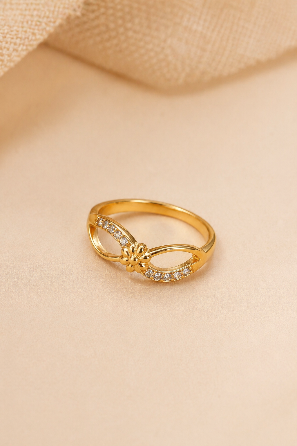 Golden Bloom Elegance Ring