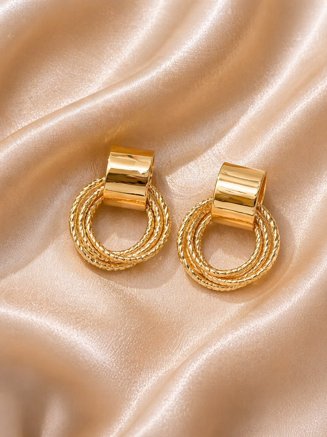 Golden Orbit Luxe Earrings