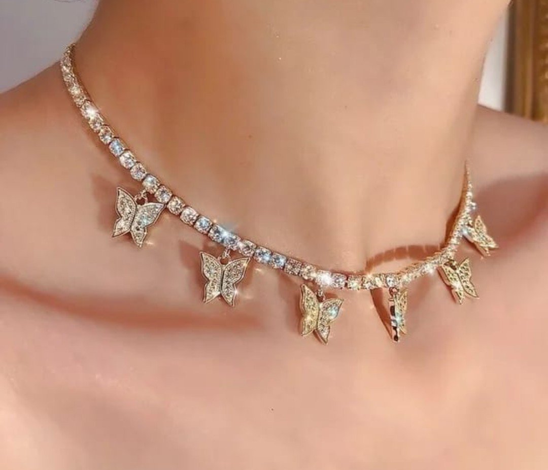 Butterfly Charm Luxe Choker