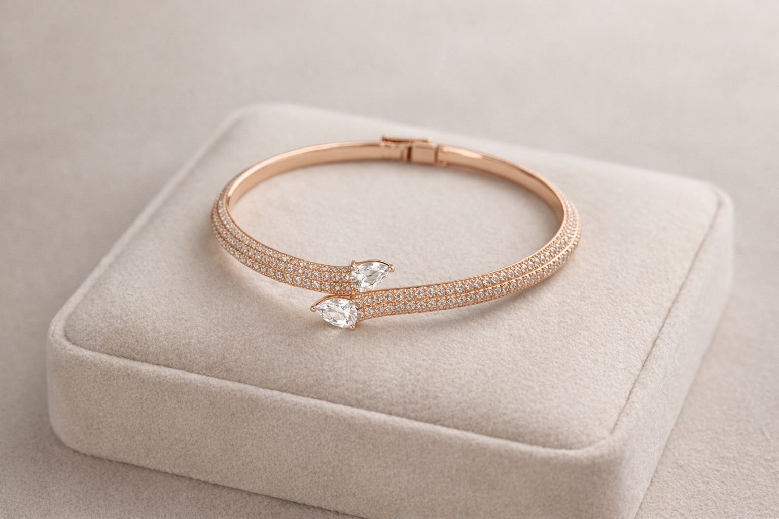 Rose Gold Twin Spark Luxe Kada