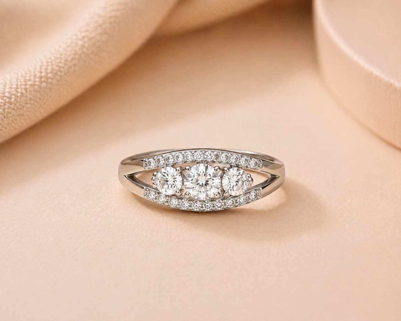 Triple Glow Diamond Ring