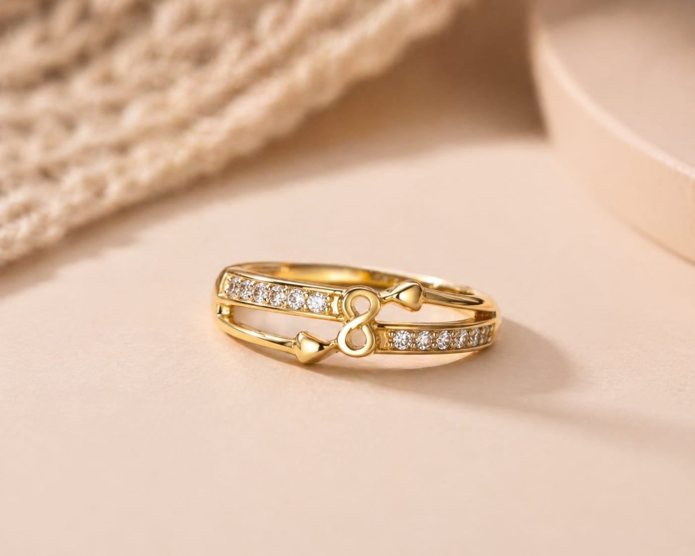 Infinity Heart Spark Ring