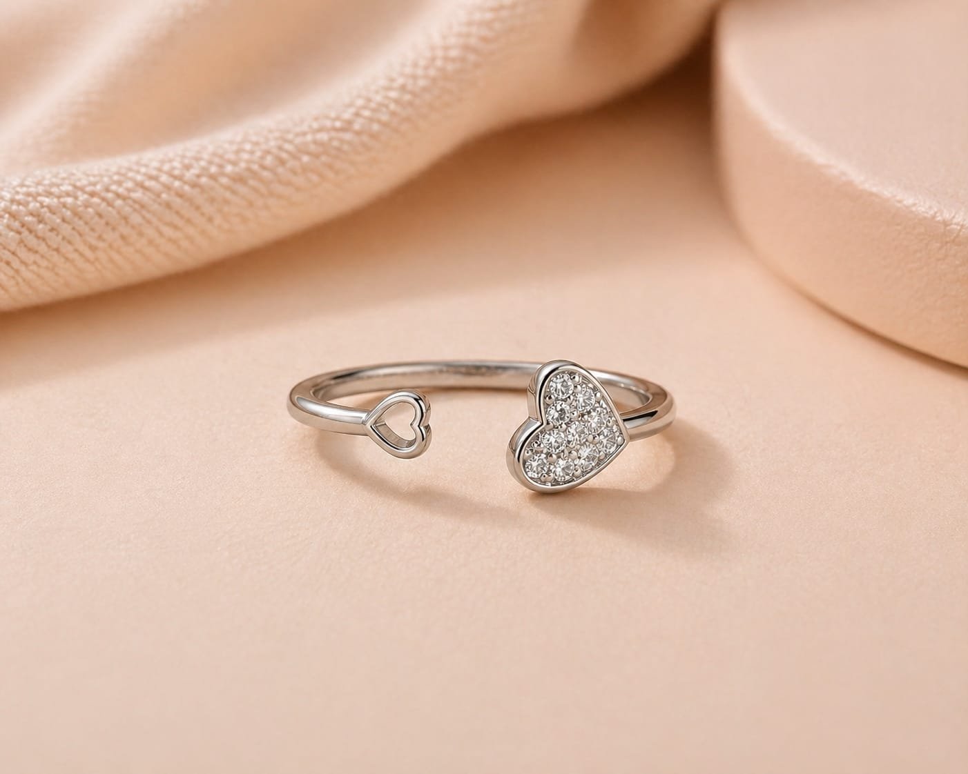Double Heart Love Ring