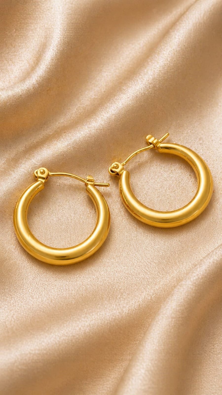 Golden Classic Hoop Earrings