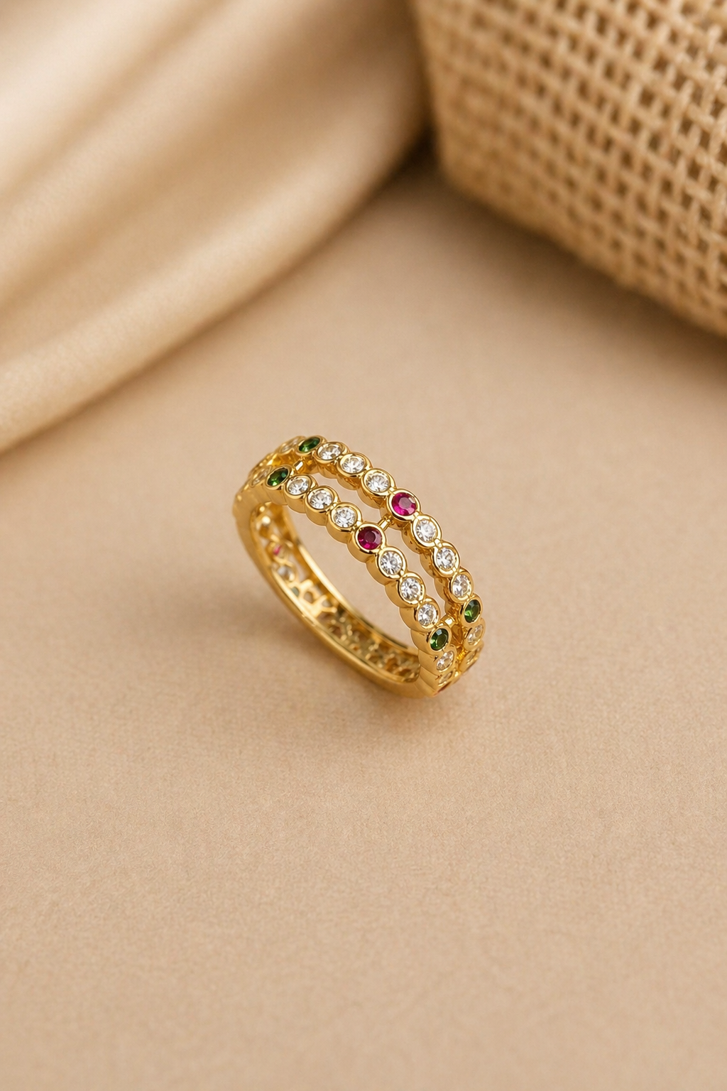 Rainbow Luxe Band Ring