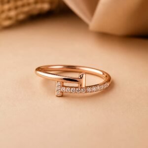 Rose Gold Nail Luxe Ring