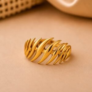 Golden Claw Statement Ring