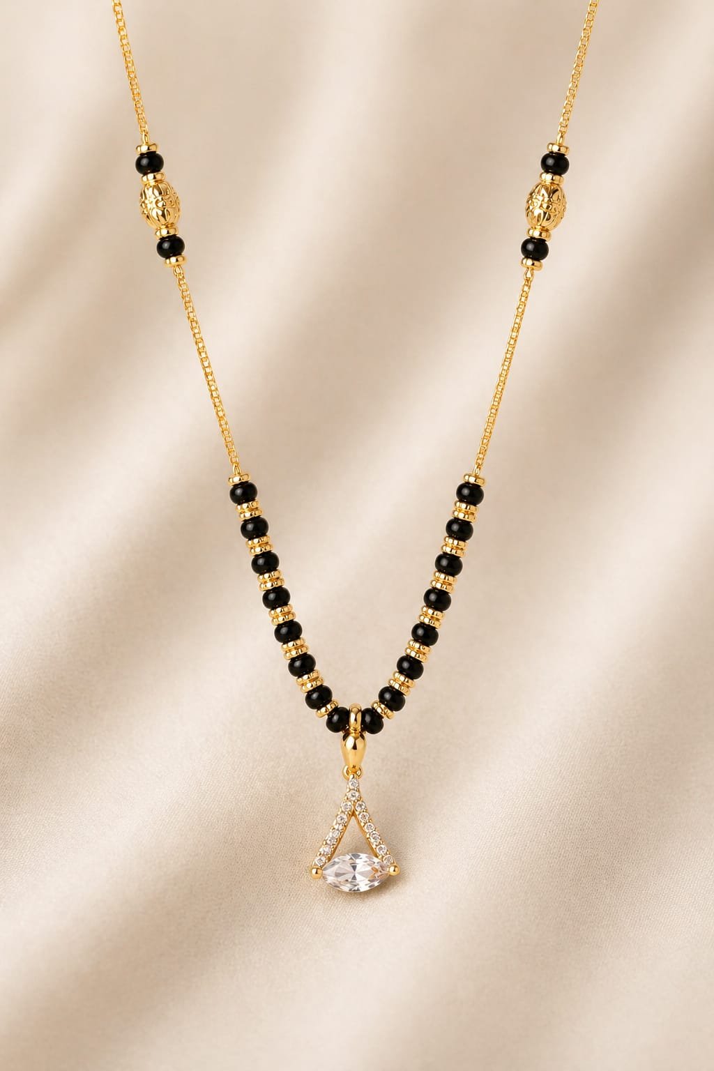 Radiant Drop Mangalsutra Necklace