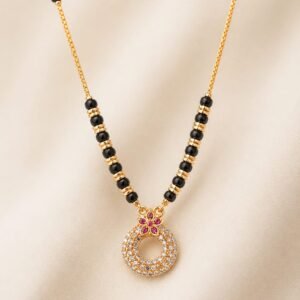 Floral Sparkle Circle Mangalsutra
