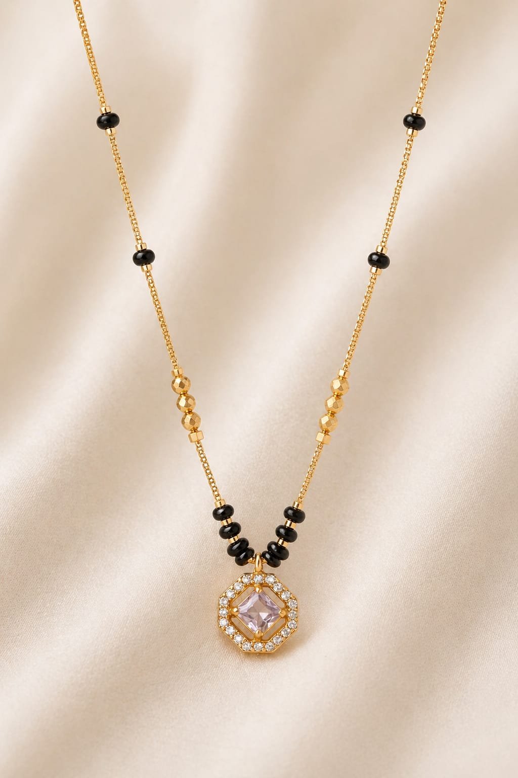 Golden Grace Mangalsutra Pendant Necklace