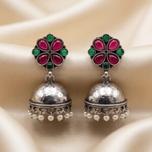 Traditional Floral Jhumka Earrings