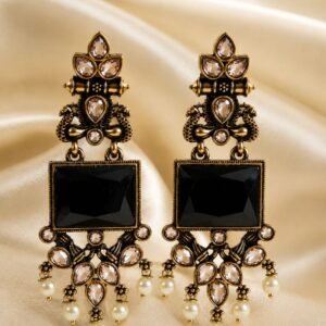 Midnight Royale Pearl Earrings