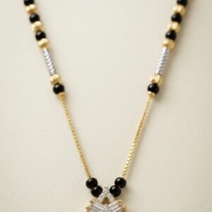 Elegant Black Bead Mangalsutra Chain