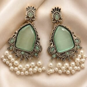 Mint Pearl Royale Earrings