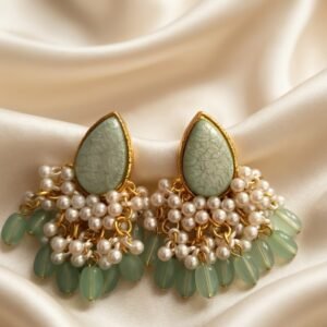 Mint Horizon Drop Studs