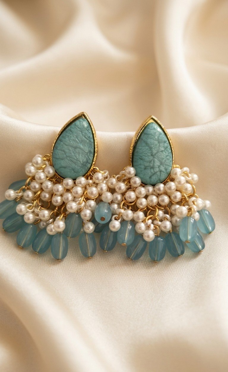 Turquoise Ocean Drop Studs
