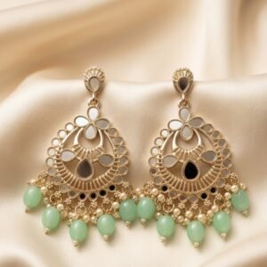 Imperial Mint Mirror Chandbalis