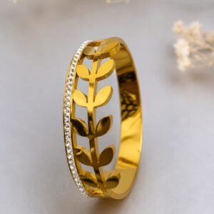 Aurelia Olive Leaf Bangle