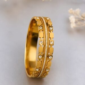 Matrix Geometric Cuff Bangle