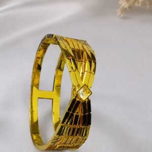 Infinity Bow Textured Bangle
