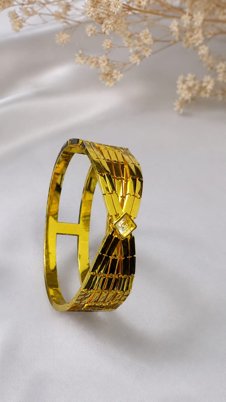 Infinity Bow Textured Bangle