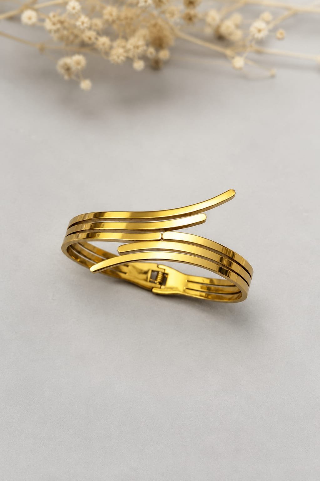 Serpentine Wave Cuff Bangle