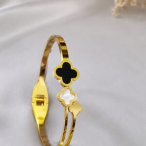 Triple Clover Cuff Bangle