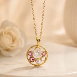 Pastel Petals Floral Pendant