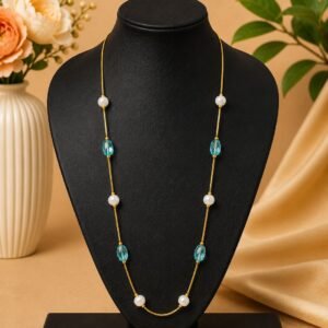 Ocean Pearl Elegance Long Necklace